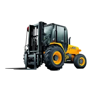 6,000 lb. Straight Mast Rough Terrain Forklift, 21', 4WD
