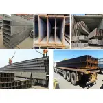 Factory Price Cutting Welding Bending High Pressure Resistance Q235B Structural Steel H Beam Hot Rolled Curved Steel H-Beams